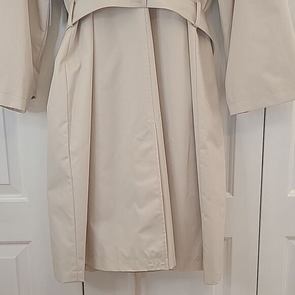 BCBGMAXAZRIA Vanilla Off White Trench Coat NWT Size L - Picture 8 of 12